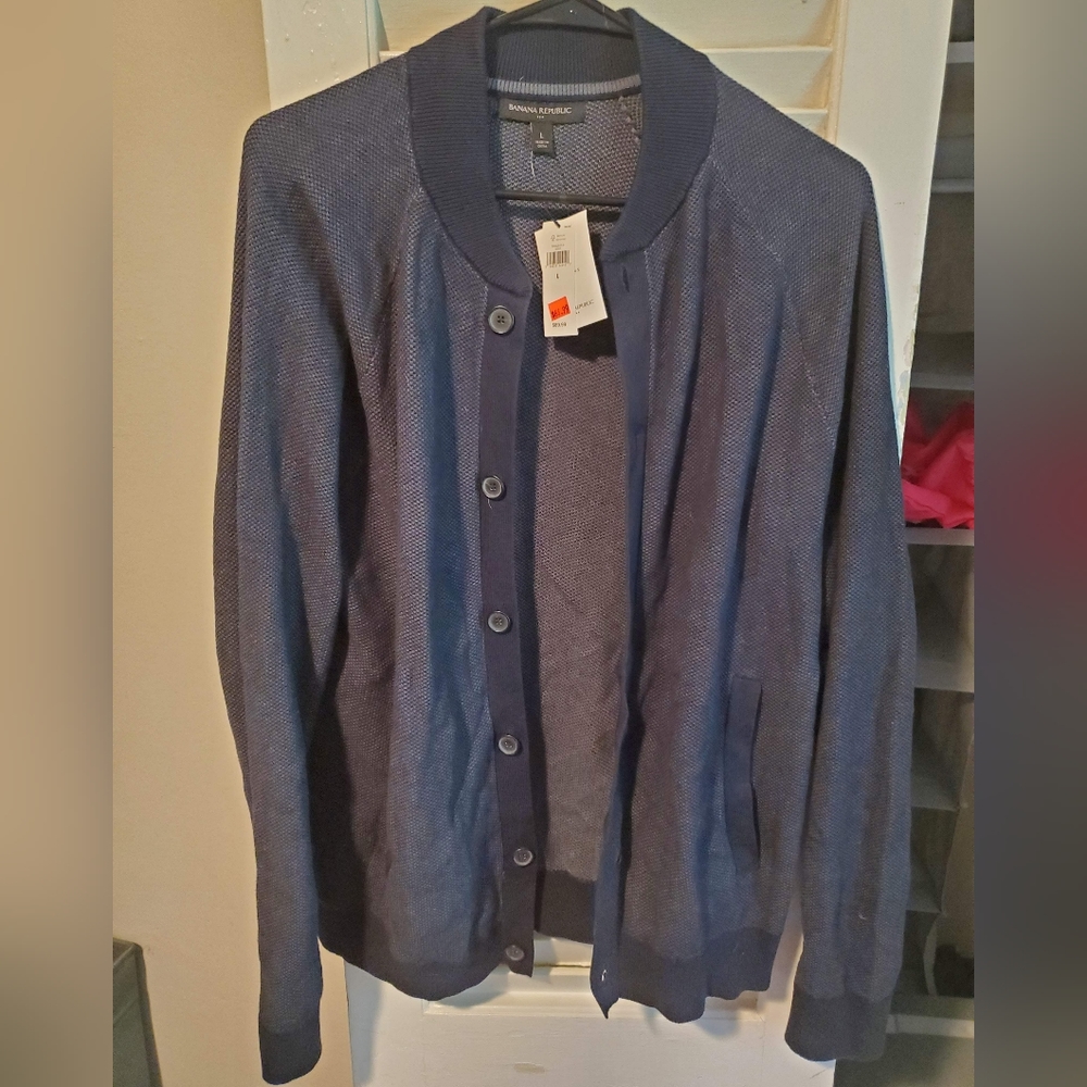Banana republic blue-grey sweater